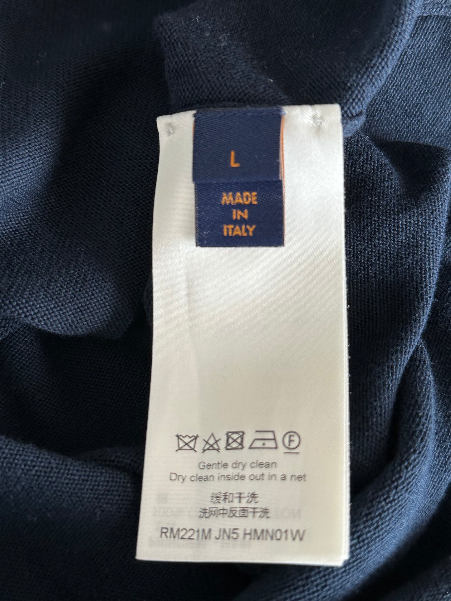 Louis Vuitton Nigo Navy Heart Intarsia T-Shirt
