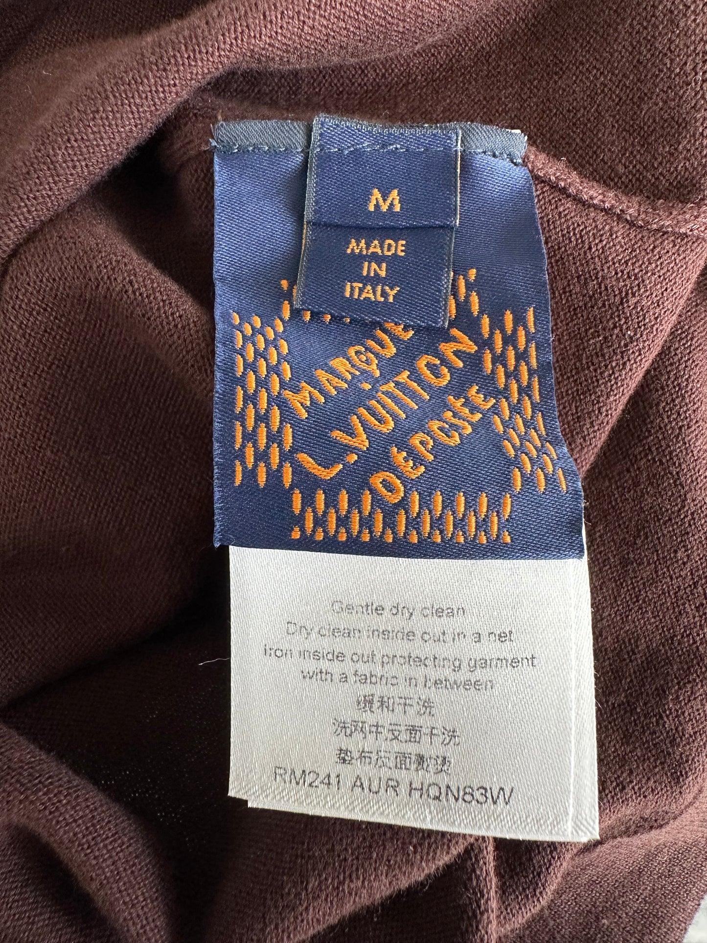 Louis Vuitton Brown Trunk Intarsia T-Shirt