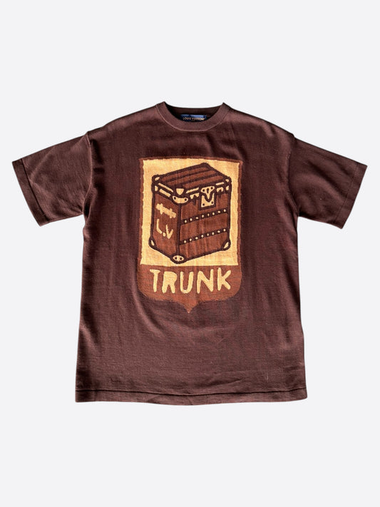 Louis Vuitton Brown Trunk Intarsia T-Shirt