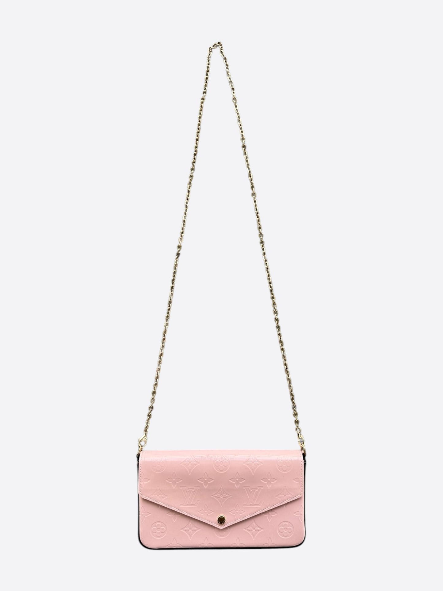 Louis Vuitton Pink Vernis Monogram Pochette Felicie