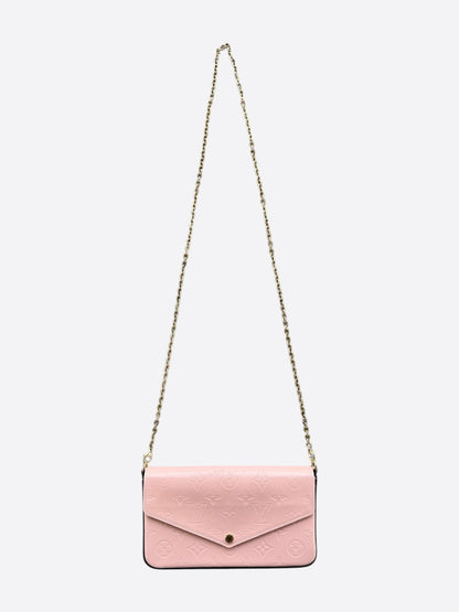 Louis Vuitton Pink Vernis Monogram Pochette Felicie