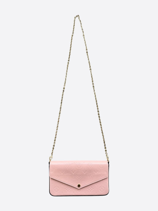 Louis Vuitton Pink Vernis Monogram Pochette Felicie