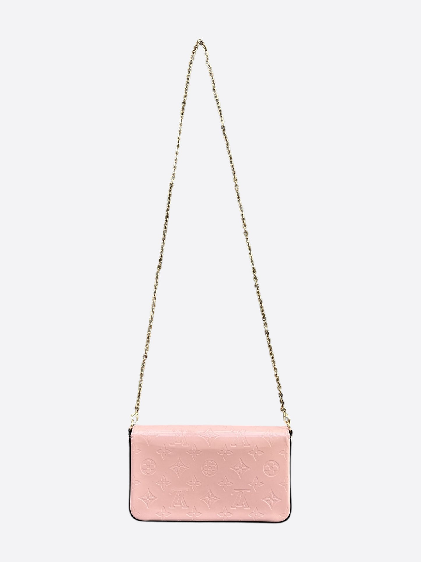 Louis Vuitton Pink Vernis Monogram Pochette Felicie