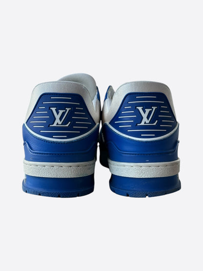 Louis Vuitton Blue & White Monogram Trainers