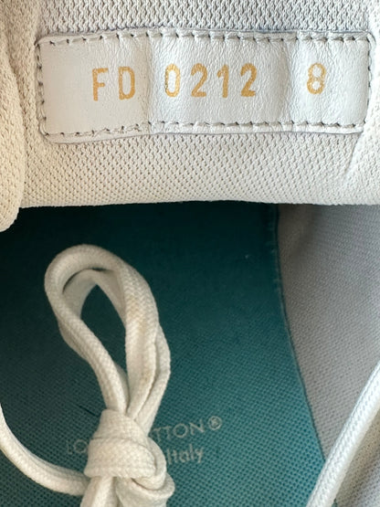 Louis Vuitton Blue & White Monogram Trainers