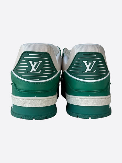 Louis Vuitton Green & White Monogram Trainers