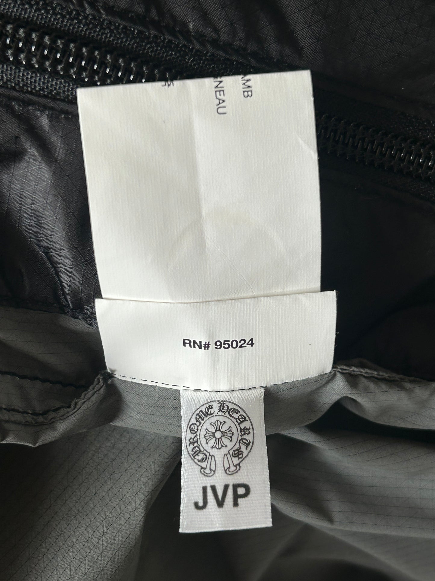 Chrome Hearts Black Cross Patch Nylon Windbreaker