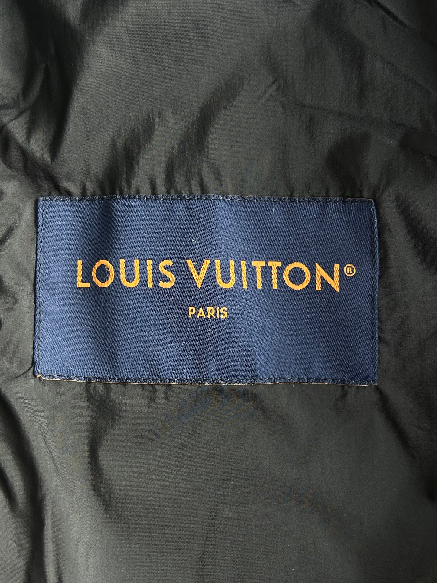 Louis Vuitton Black Embroidered Monogram Puffer Jacket