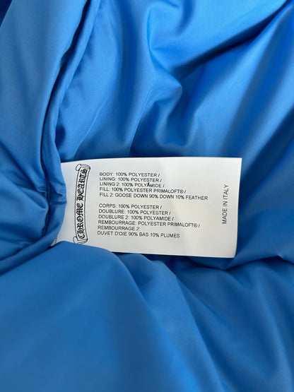 Chrome Hearts Blue Cross Jacquard Puffer Vest