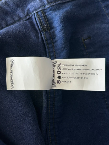 Chrome Hearts Blue Cross Patch Vintage French Work Pants