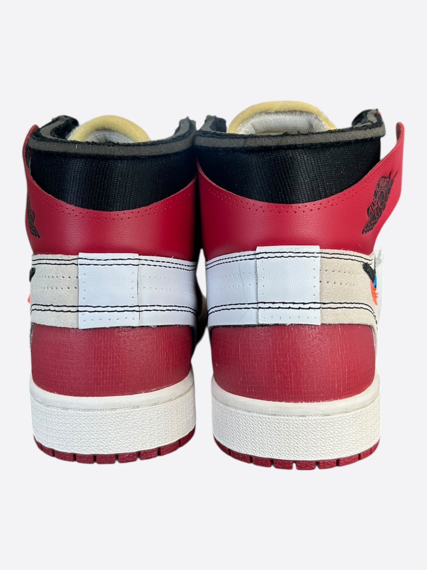 Nike Off-White Red Chicago Jordan 1 Hightop Sneakers