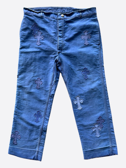 Chrome Hearts Blue Cross Patch Vintage French Work Pants