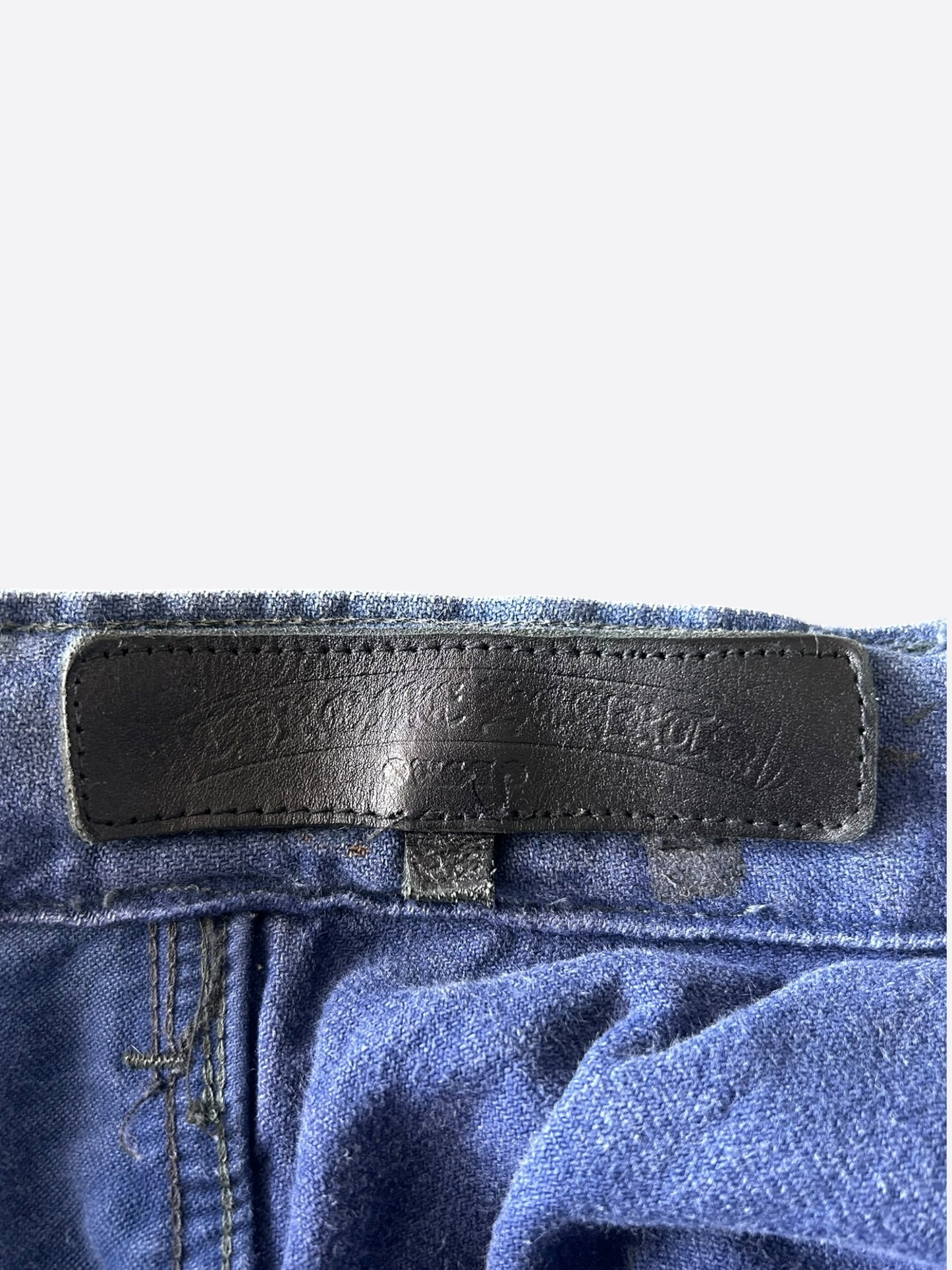 Chrome Hearts Blue Cross Patch Vintage French Work Pants