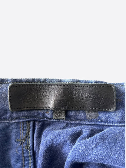 Chrome Hearts Blue Cross Patch Vintage French Work Pants