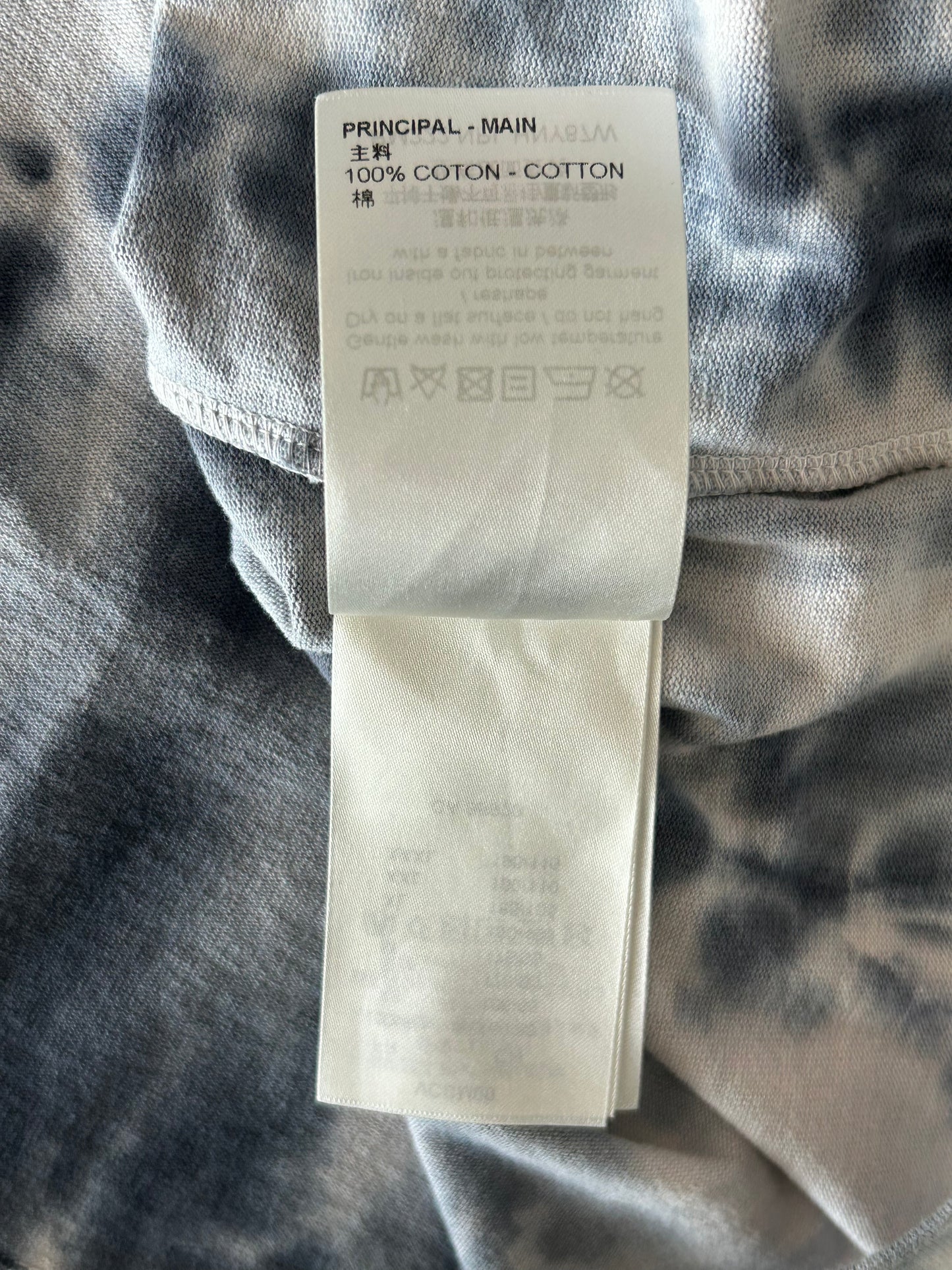 Louis Vuitton Grey & Orange Tie-Dye Graffiti T-Shirt