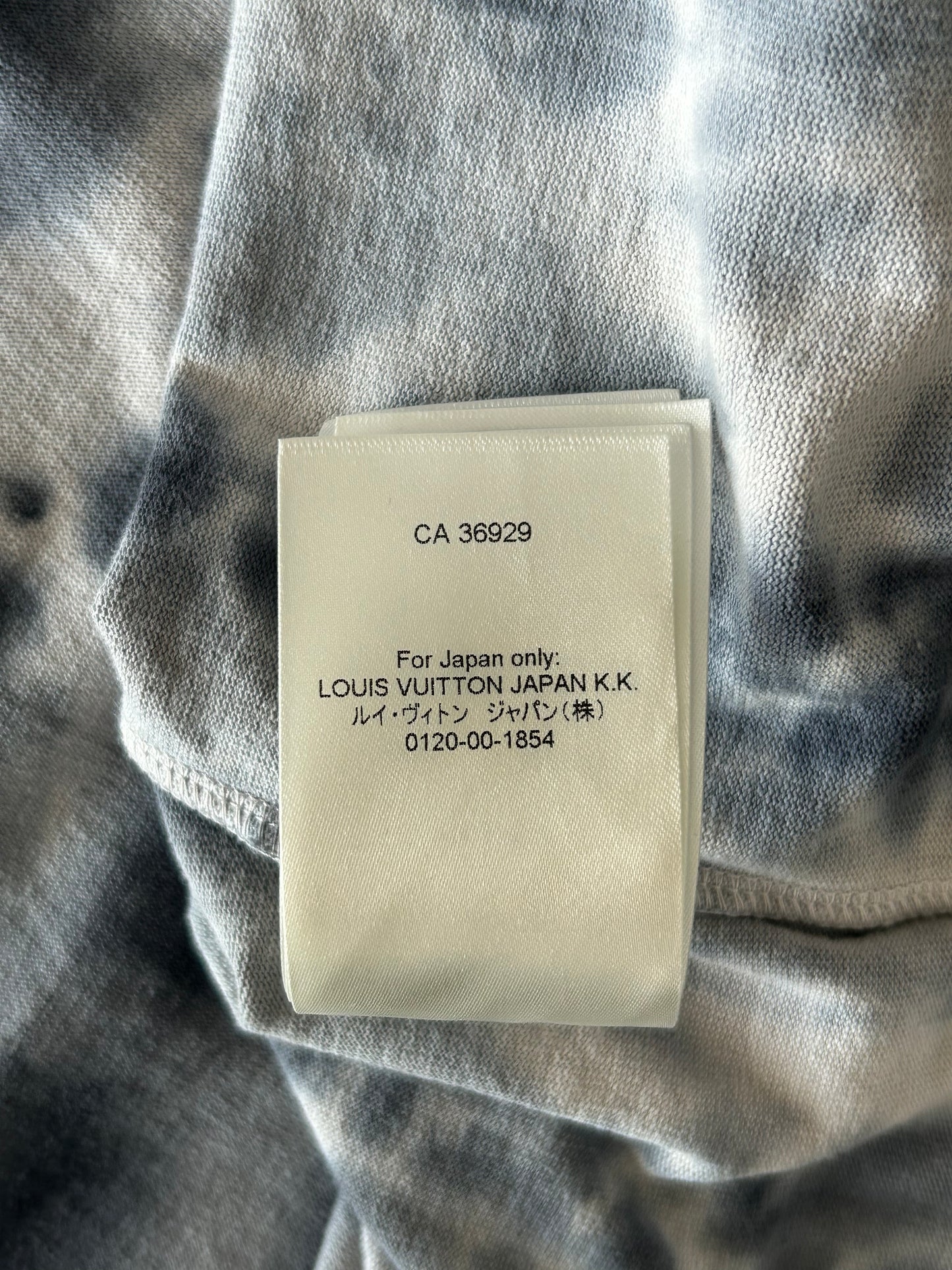 Louis Vuitton Grey & Orange Tie-Dye Graffiti T-Shirt