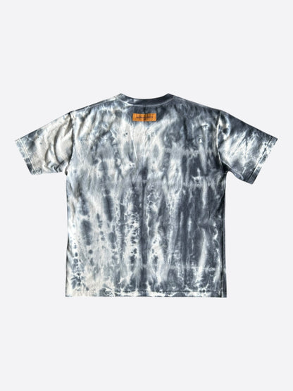Louis Vuitton Grey & Orange Tie-Dye Graffiti T-Shirt