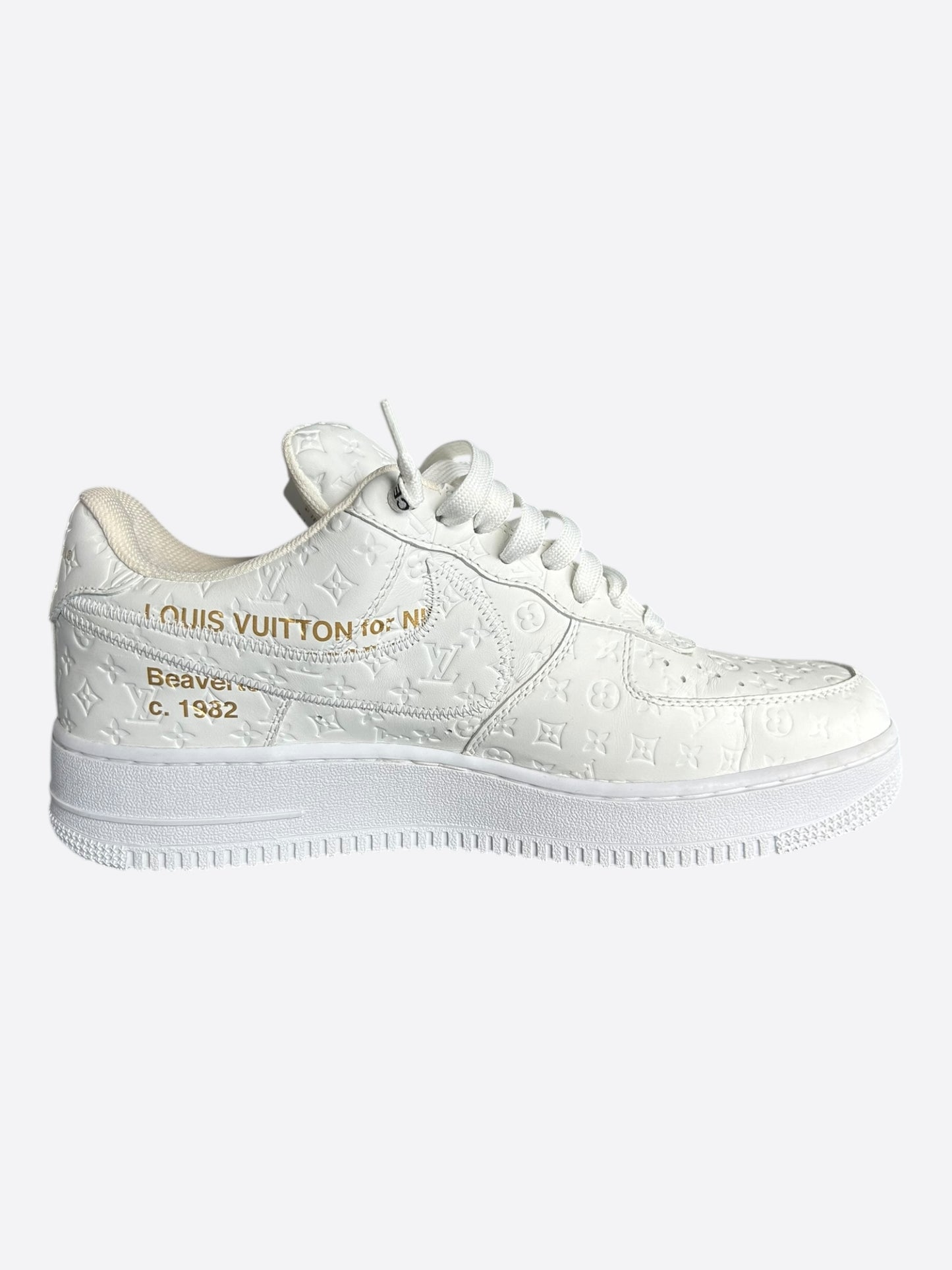 Louis Vuitton Nike White Monogram Air Force 1