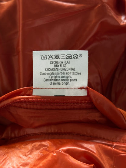 Hermes Orange Nylon Puffer Jacket
