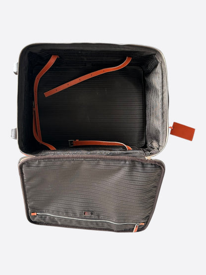 Prada Orange Saffiano Carry-On Suitcase
