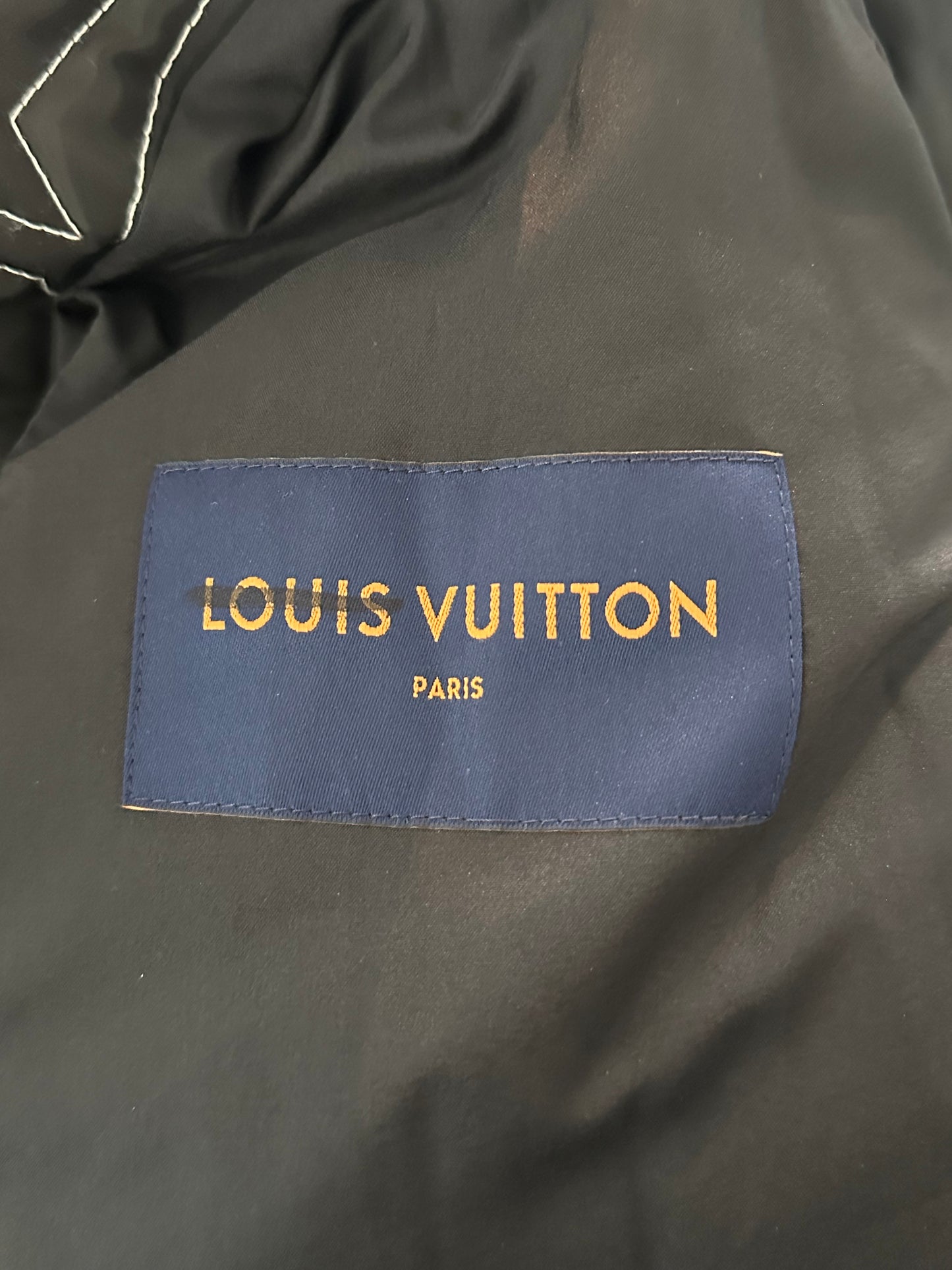 Louis Vuitton Black & White Snow Capsule Puffer Jacket