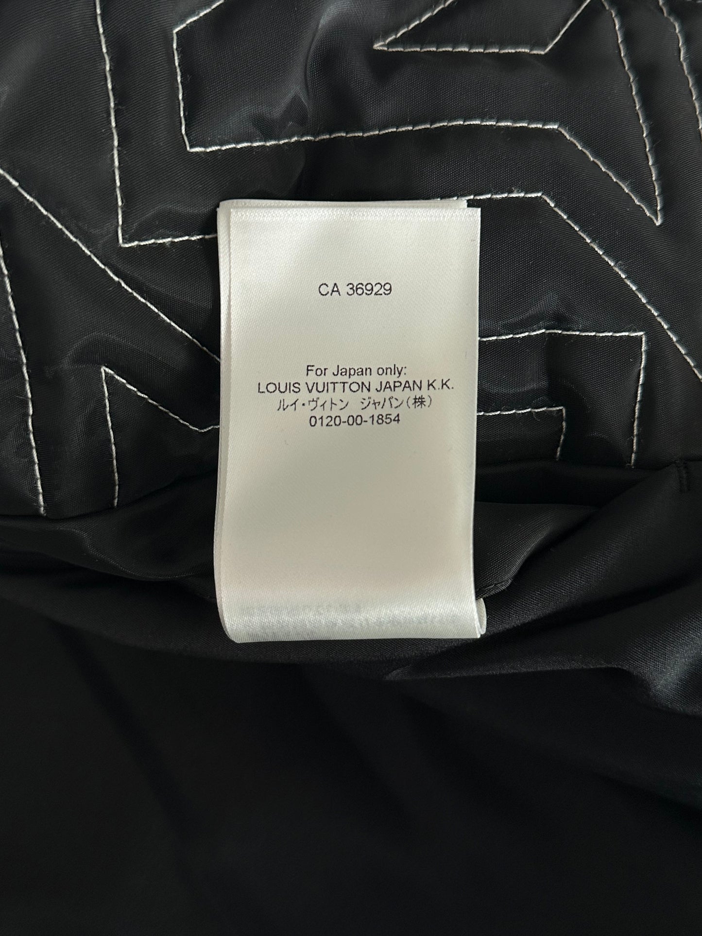Louis Vuitton Black & White Snow Capsule Puffer Jacket