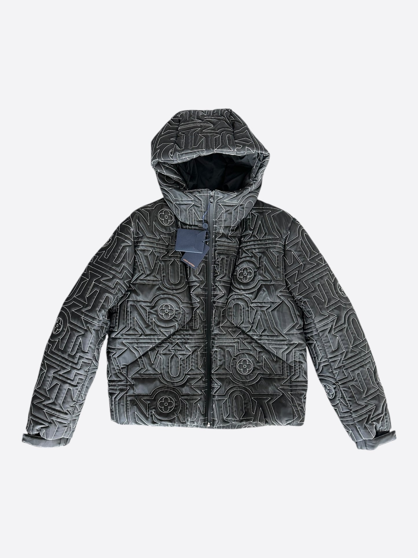 Louis Vuitton Black & White Snow Capsule Puffer Jacket
