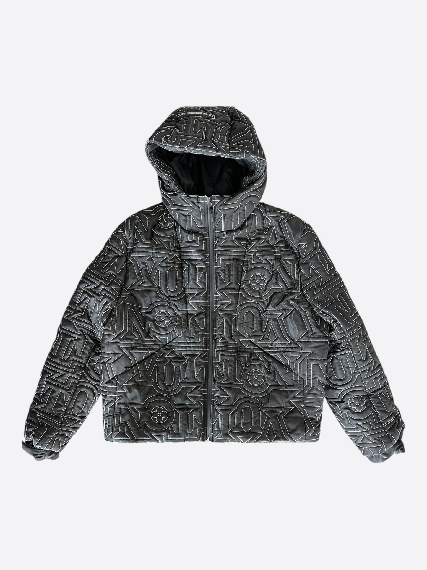 Louis Vuitton Black & White Snow Capsule Puffer Jacket