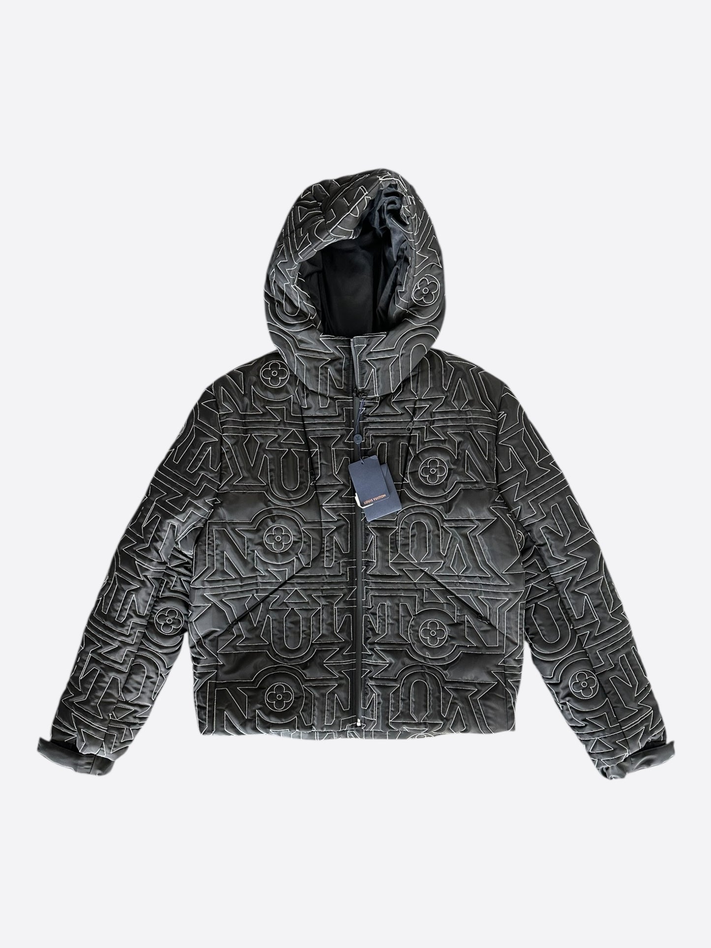 Louis Vuitton Black & White Snow Capsule Puffer Jacket
