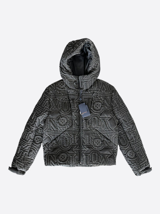 Louis Vuitton Black & White Snow Capsule Puffer Jacket