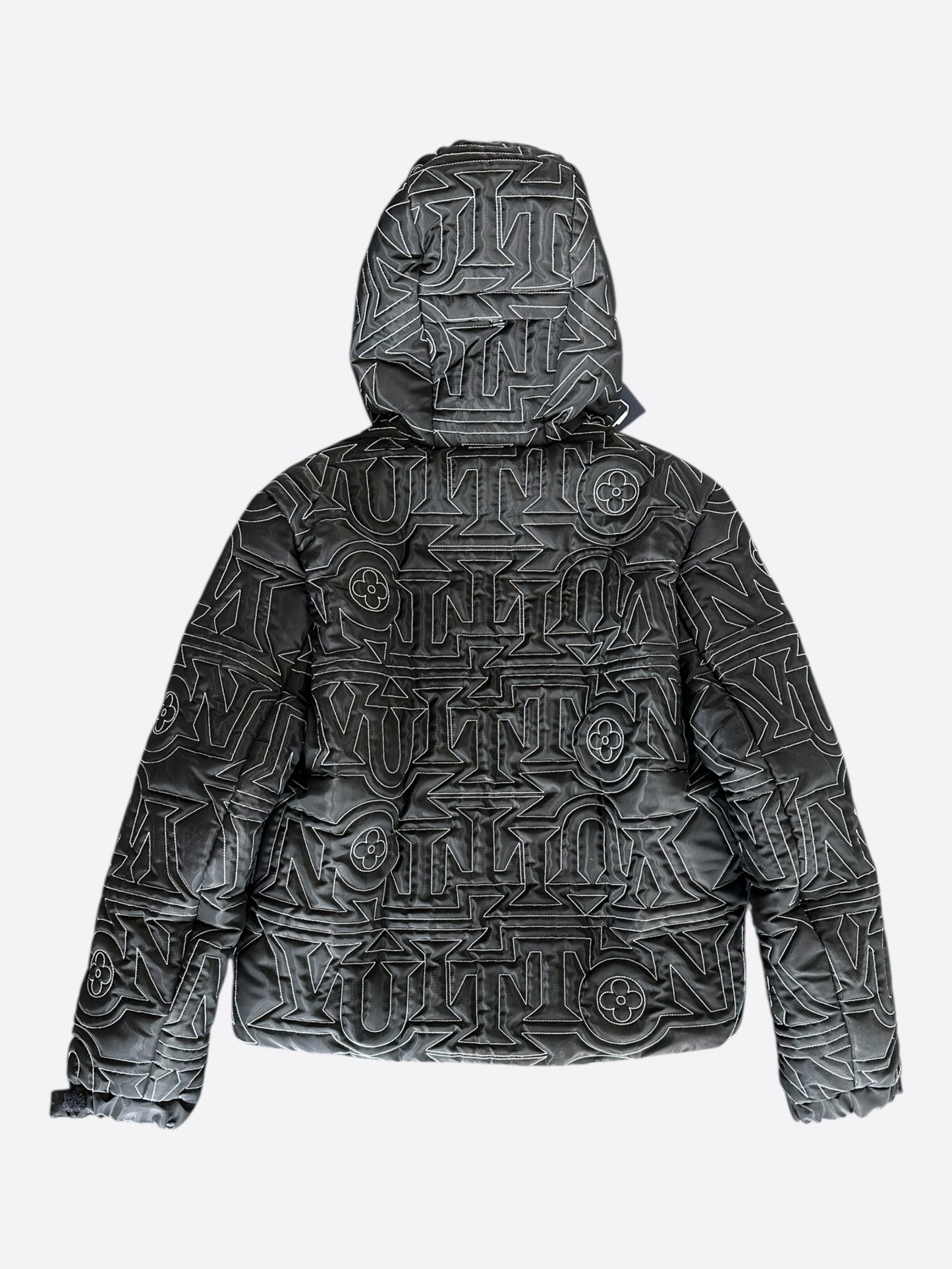 Louis Vuitton Black & White Snow Capsule Puffer Jacket