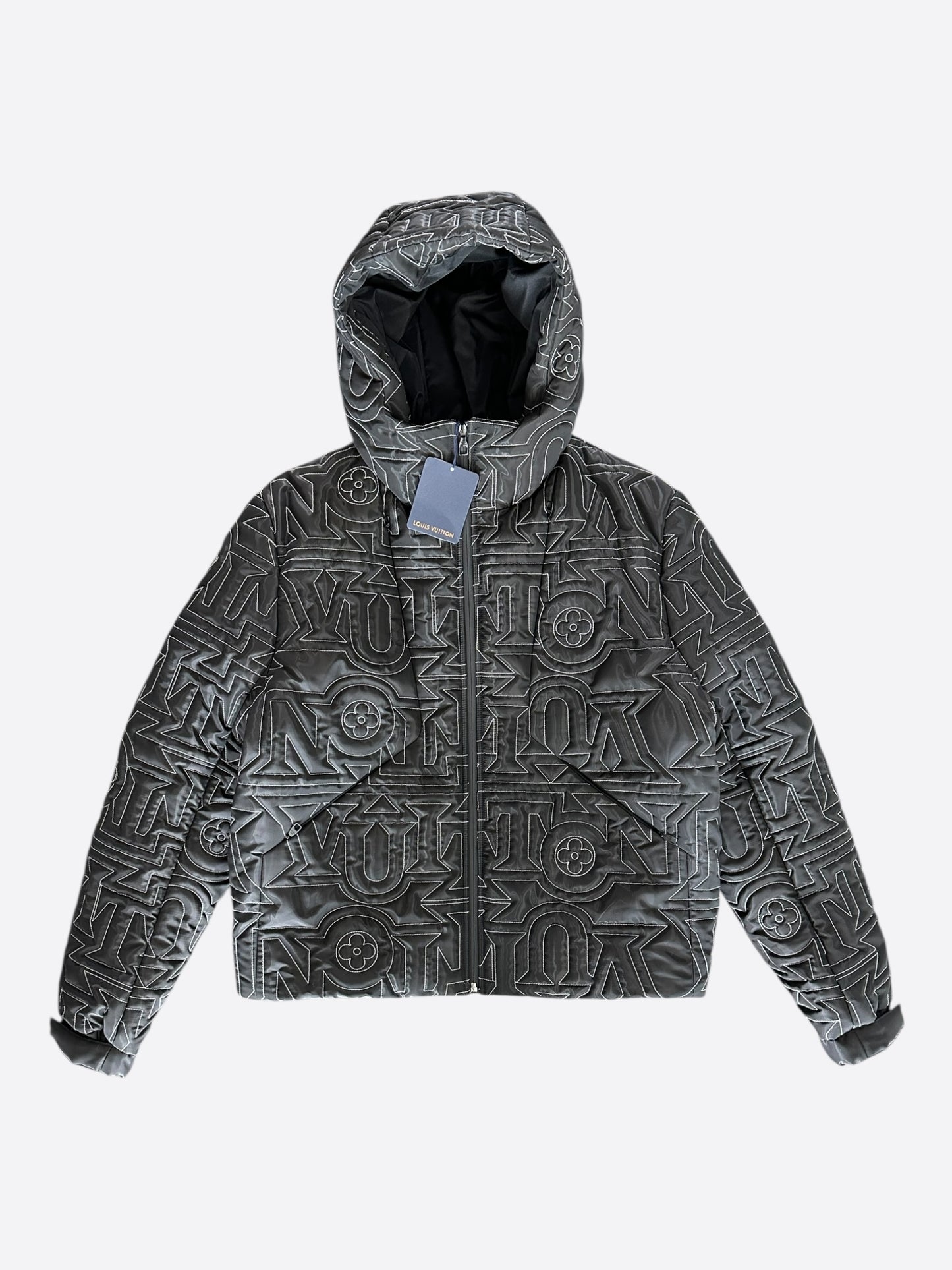 Louis Vuitton Black & White Snow Capsule Puffer Jacket
