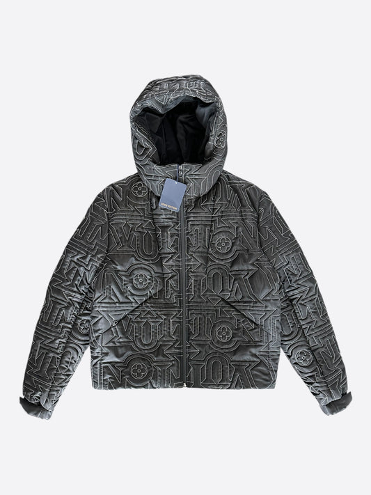 Louis Vuitton Black & White Snow Capsule Puffer Jacket