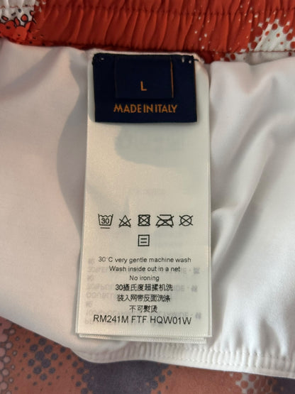 Louis Vuitton Orange Camouflage Swim Shorts