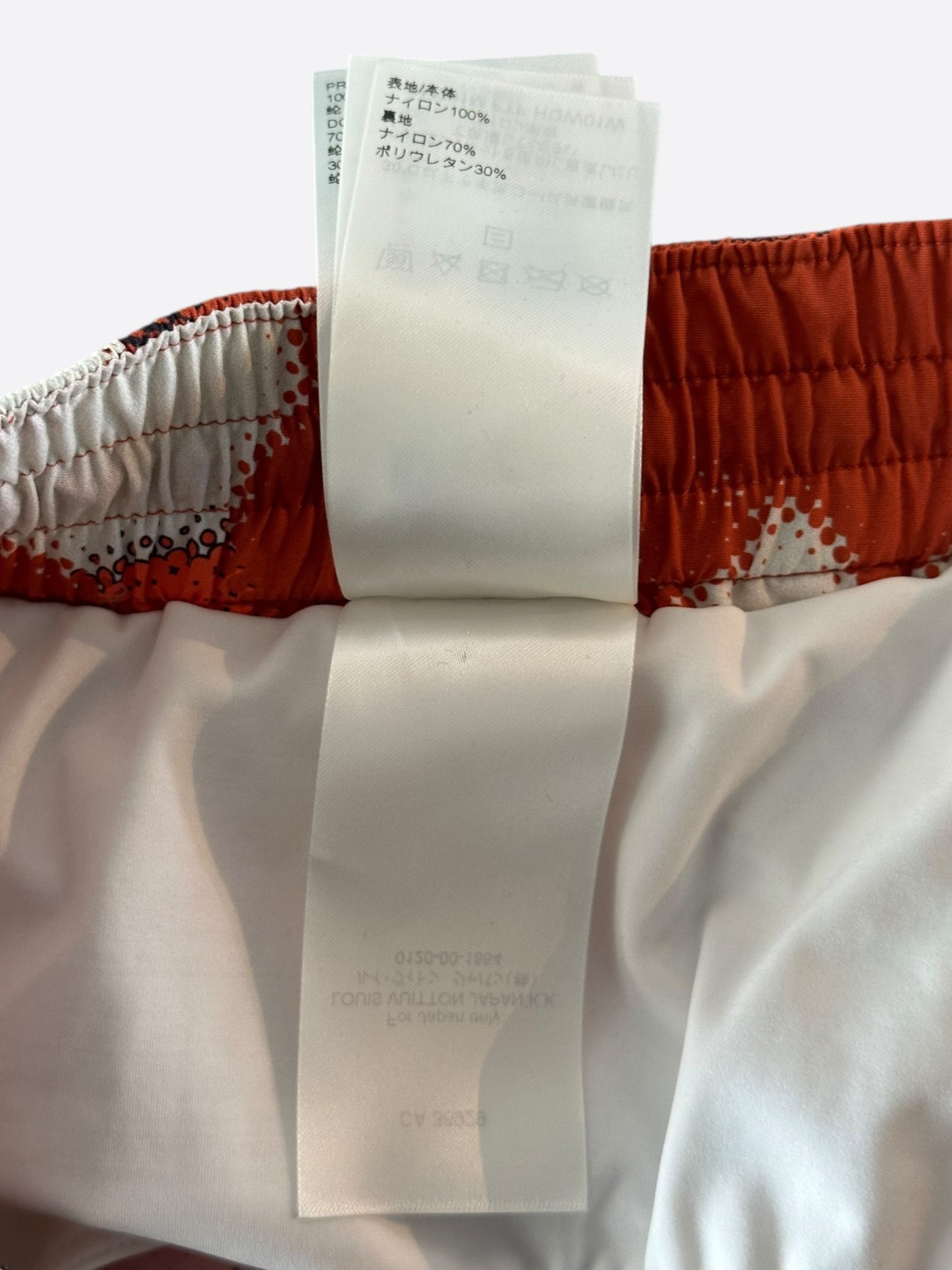 Louis Vuitton Orange Camouflage Swim Shorts