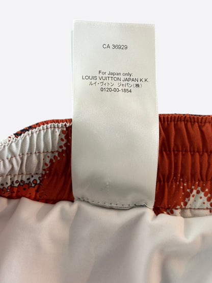 Louis Vuitton Orange Camouflage Swim Shorts