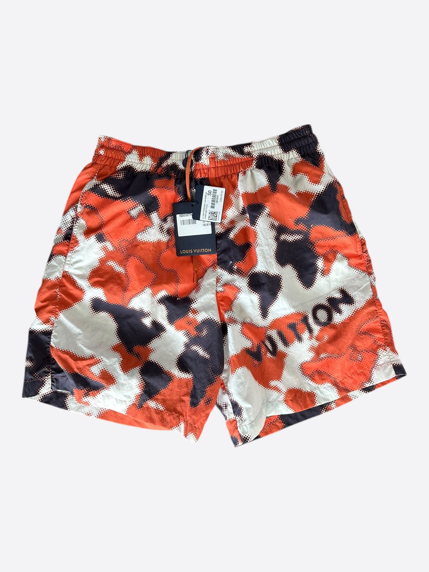 Louis Vuitton Orange Camouflage Swim Shorts