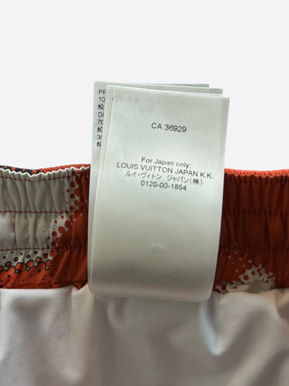 Louis Vuitton Orange Camouflage Swim Shorts
