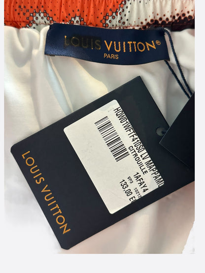 Louis Vuitton Orange Camouflage Swim Shorts