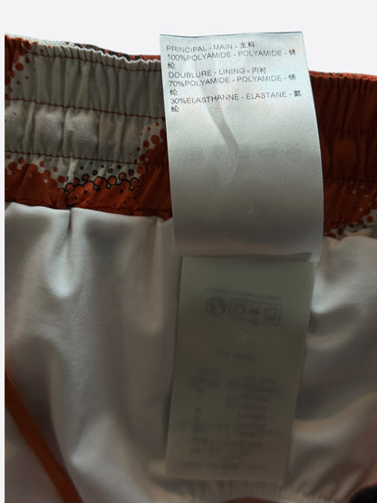 Louis Vuitton Orange Camouflage Swim Shorts