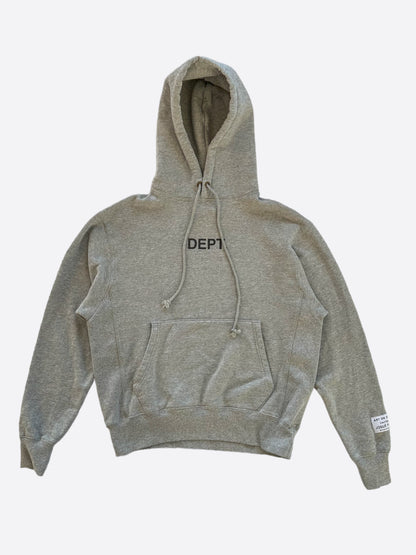 Gallery Dept Grey & Black Logo Hoodie