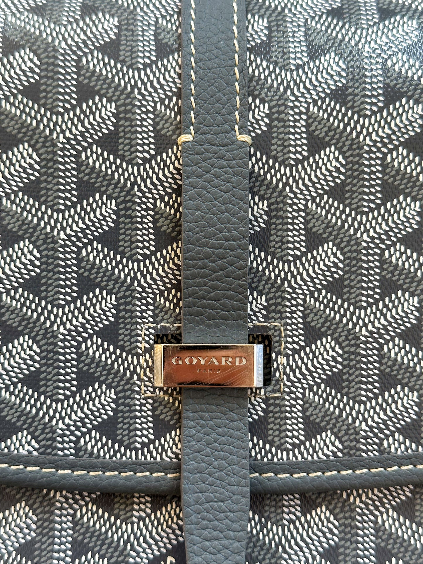 Goyard Grey Belvedere Messenger Bag