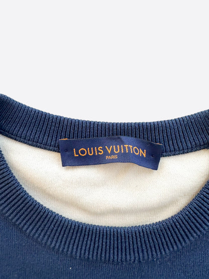 Louis Vuitton Blue & White Gradient Monogram Sweater