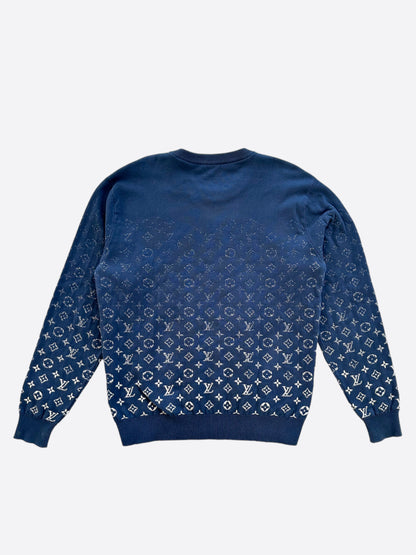 Louis Vuitton Blue & White Gradient Monogram Sweater