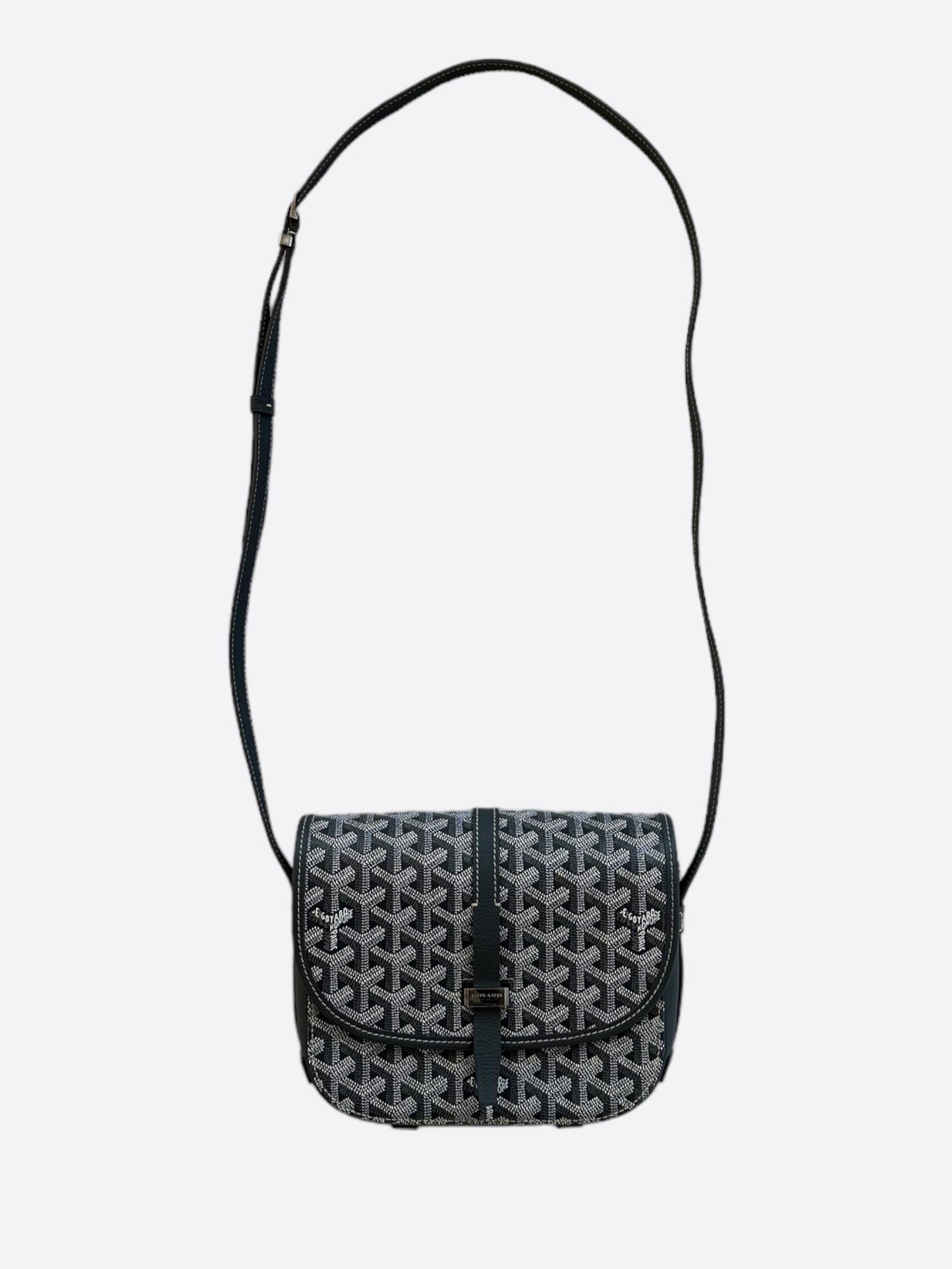 Goyard Grey Belvedere Messenger Bag