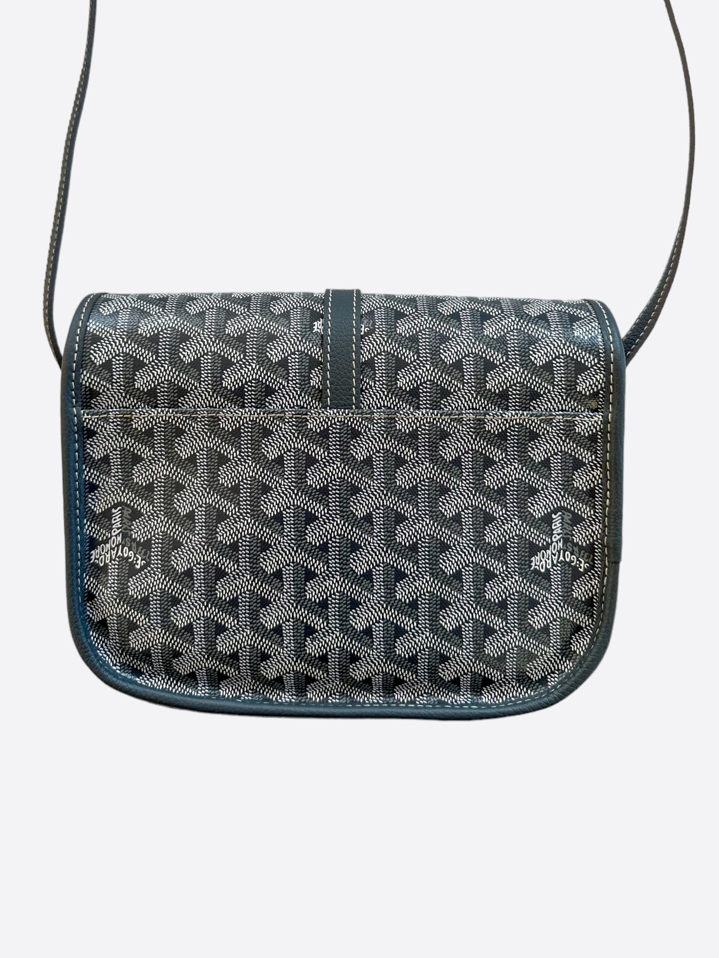 Goyard Grey Belvedere Messenger Bag