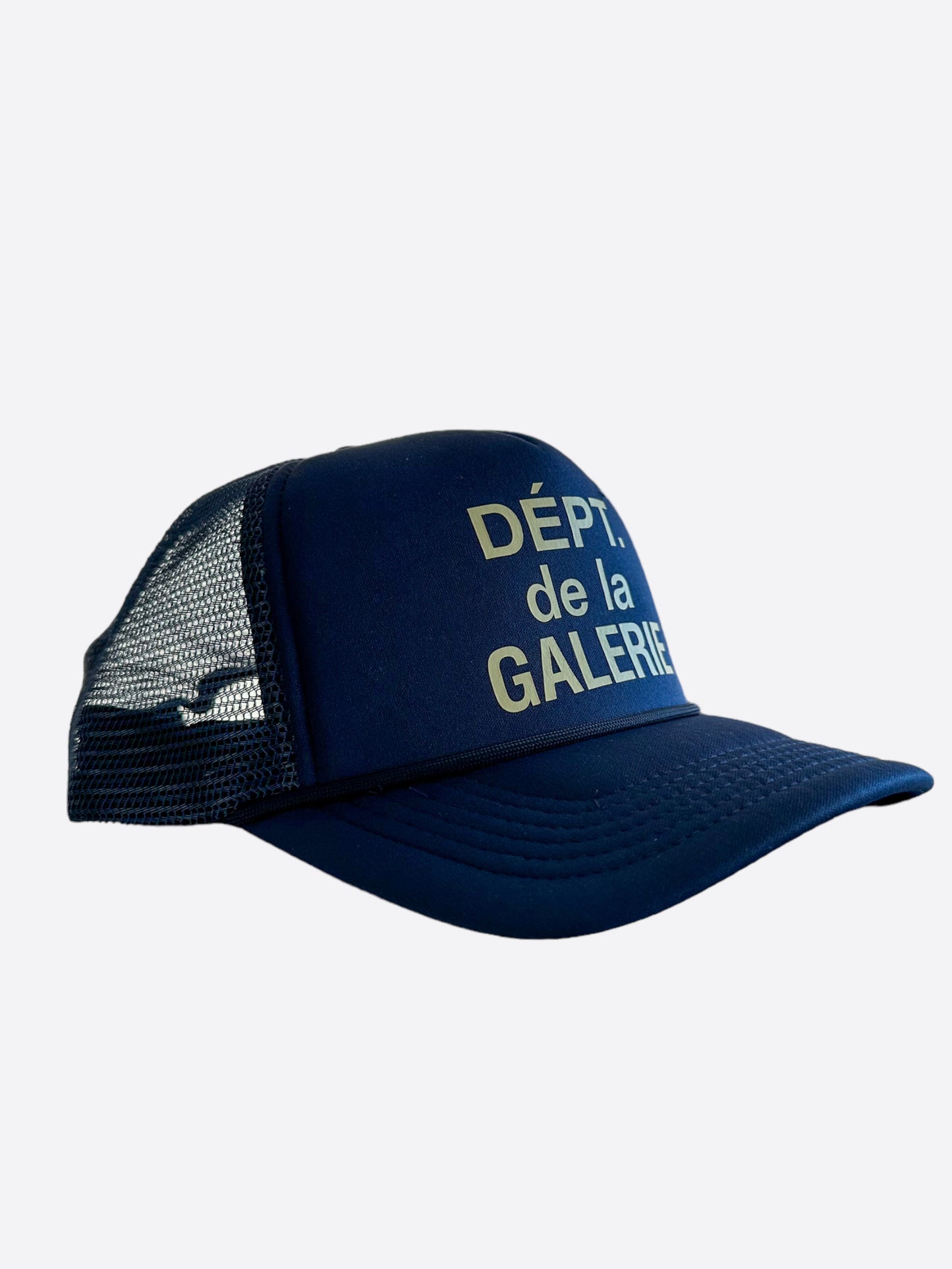 Gallery Dept Navy & Cream French Logo Trucker Hat