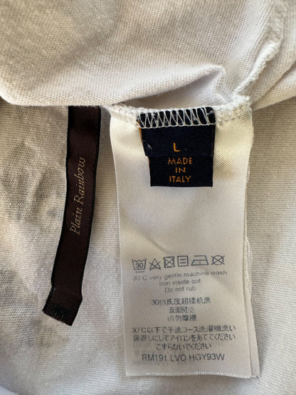 Louis Vuitton White Oz Embroidered T-Shirt