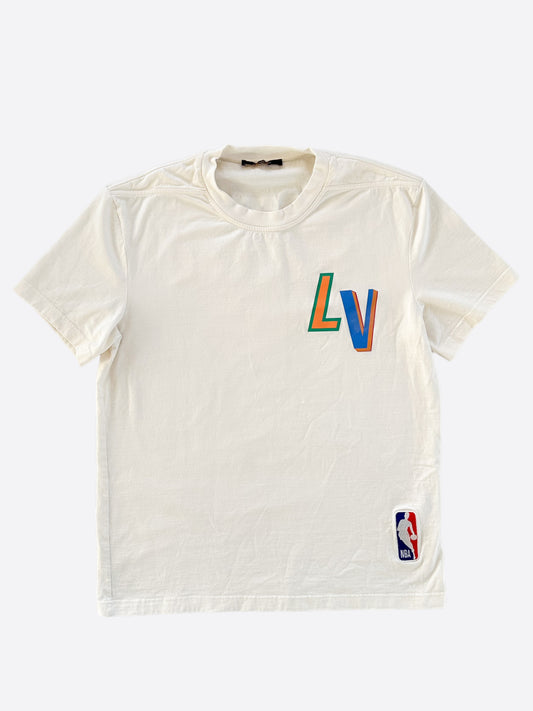 Louis Vuitton NBA White Logo T-Shirt