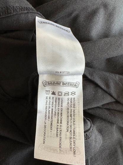 Chrome Hearts Black & Blue Neck Logo Longsleeve T-Shirt